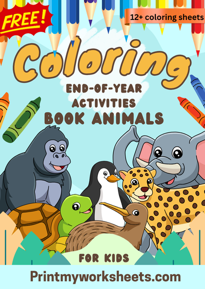 End of Year Activities Coloring