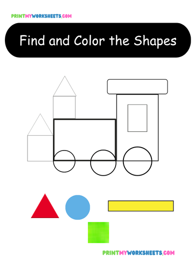 Color Quest Shapes Activity Worksheet