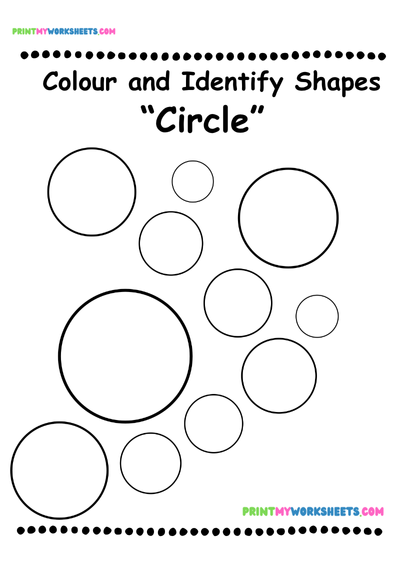 Color Learn Shapes Worksheet