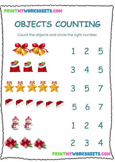 Counting Objects Writing Numbers