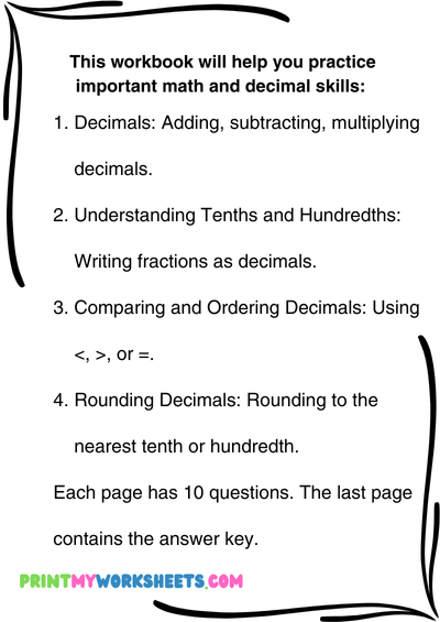 4th Grade Mixed Math Worksheets